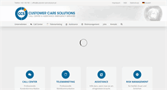 Desktop Screenshot of customer-care-solutions.at