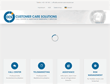 Tablet Screenshot of customer-care-solutions.at